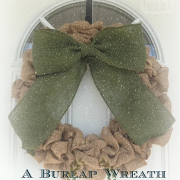 Burlap Wreath, How to make a burlap wreath